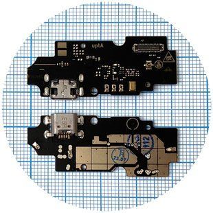 Шлейф ZTE Blade A3 2020 с разъемом зарядки и микрофоном - нижняя плата 164456 фото