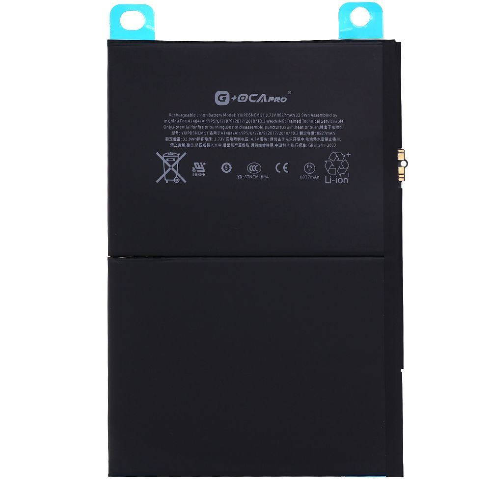Аккумулятор Apple iPad Air, iPad 9.7 2017 2018, iPad 10.2 2019 2020, iPad 10.2 2021 (оригинал G+OCA Pro 8827 mAh) 183025 фото
