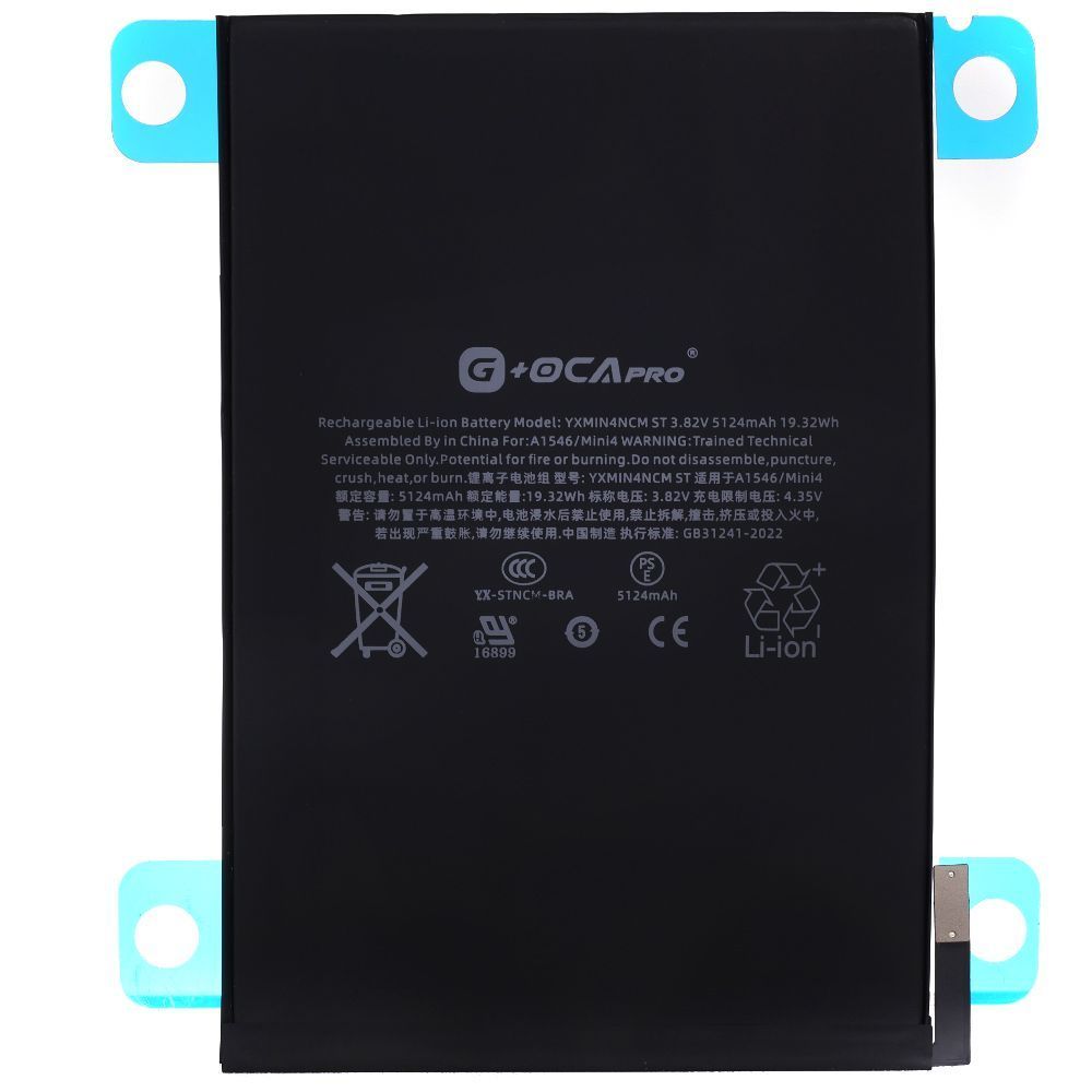 Batteria A1546 compatibile con iPad mini 4 A1538 A1550 3.82V 19.32Whr 5124mAh con strumento di installazione