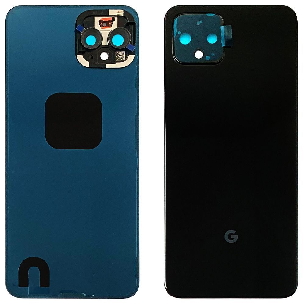 Задняя крышка Google Pixel 4 (черная Original New со стеклом камеры) 150873 фото