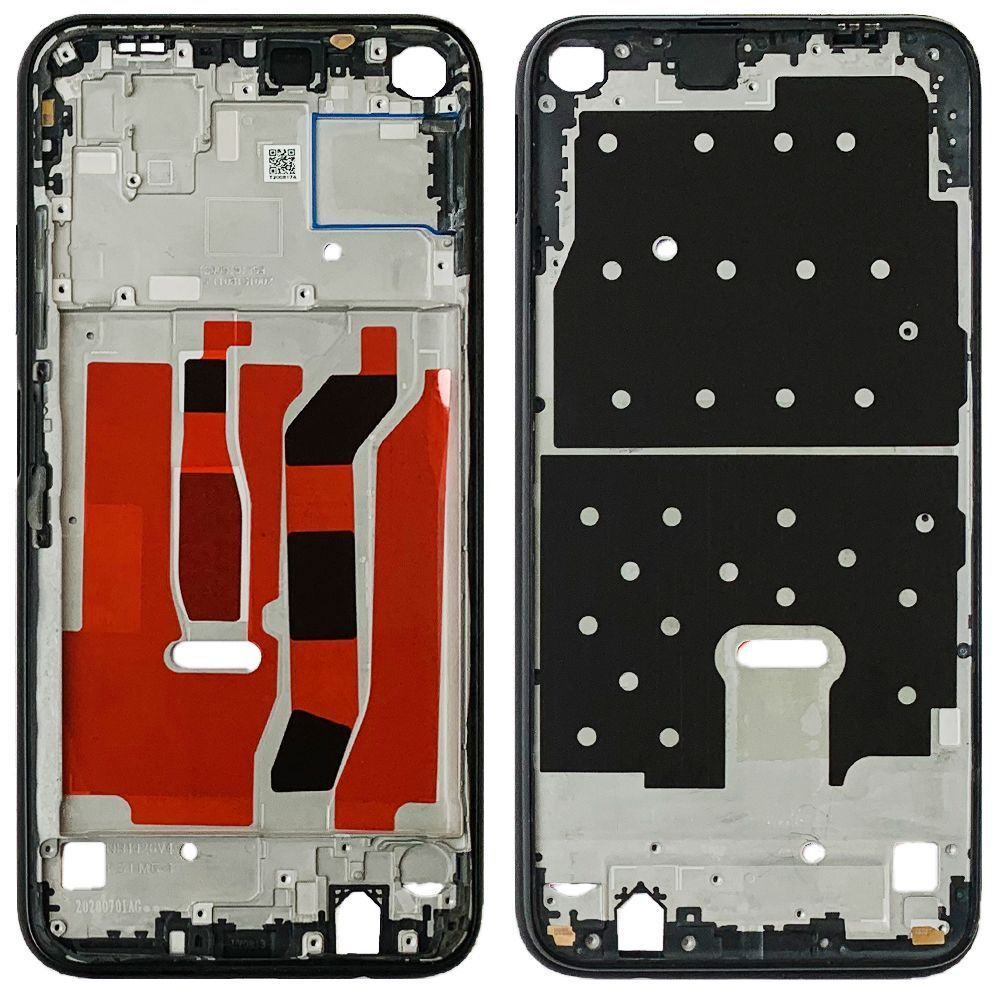 Рамка дисплея Huawei P40 Lite, Nova 7i , Nova 6 SE (черная) 145661 фото