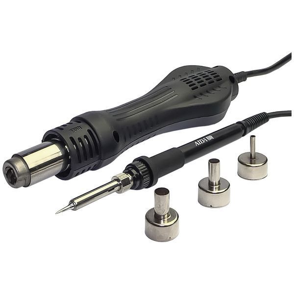 Паяльная станция Aida 8586, фен, паяльник с нагревательным элементом Hakko, цифровая индикация 187782 фото