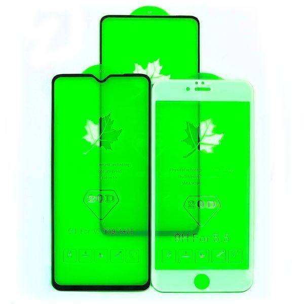 Захисне скло Apple iPhone 6, iPhone 6S, iPhone 7, iPhone 8, iPhone SE 2020 (чорне 20D Full Glue) 153308 фото