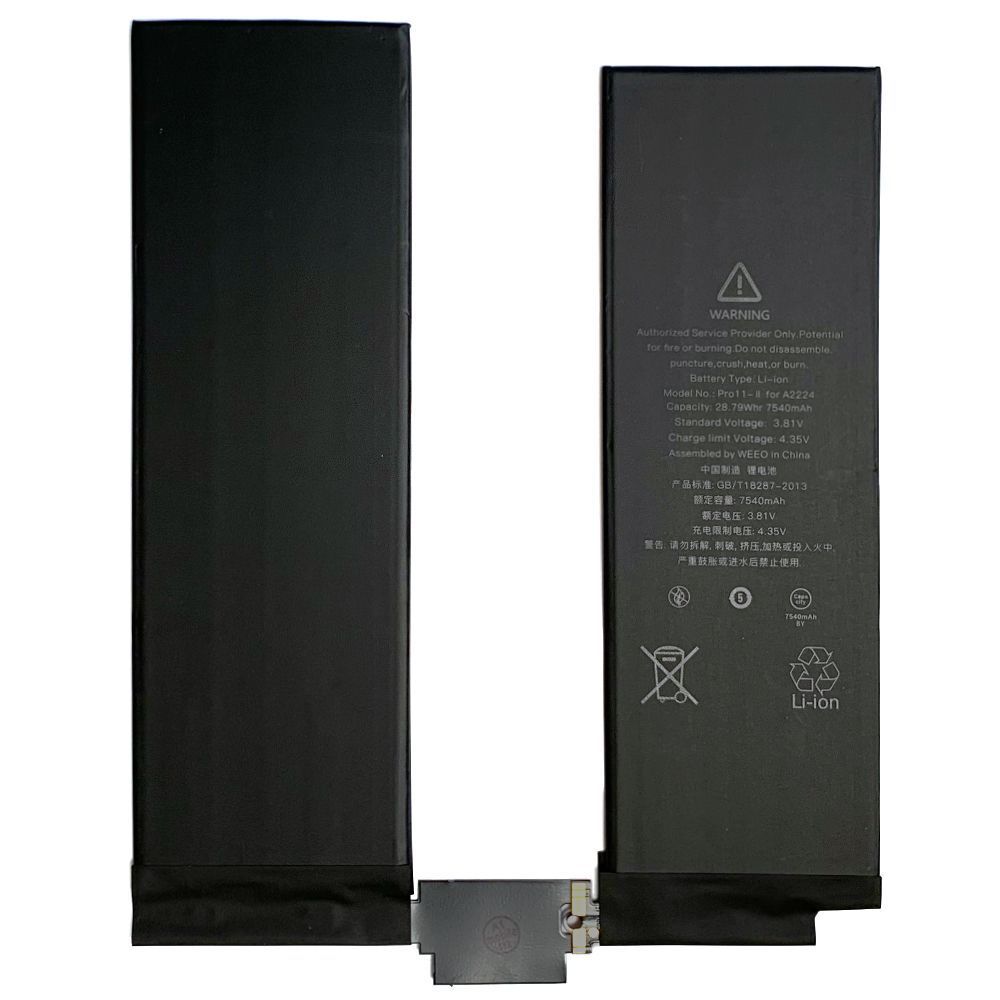 Аккумулятор Apple iPad Pro 11 2020 A2224 (A2068 A2228 A2230 A2231) (оригинал Китай 7538 mAh) 149513 фото