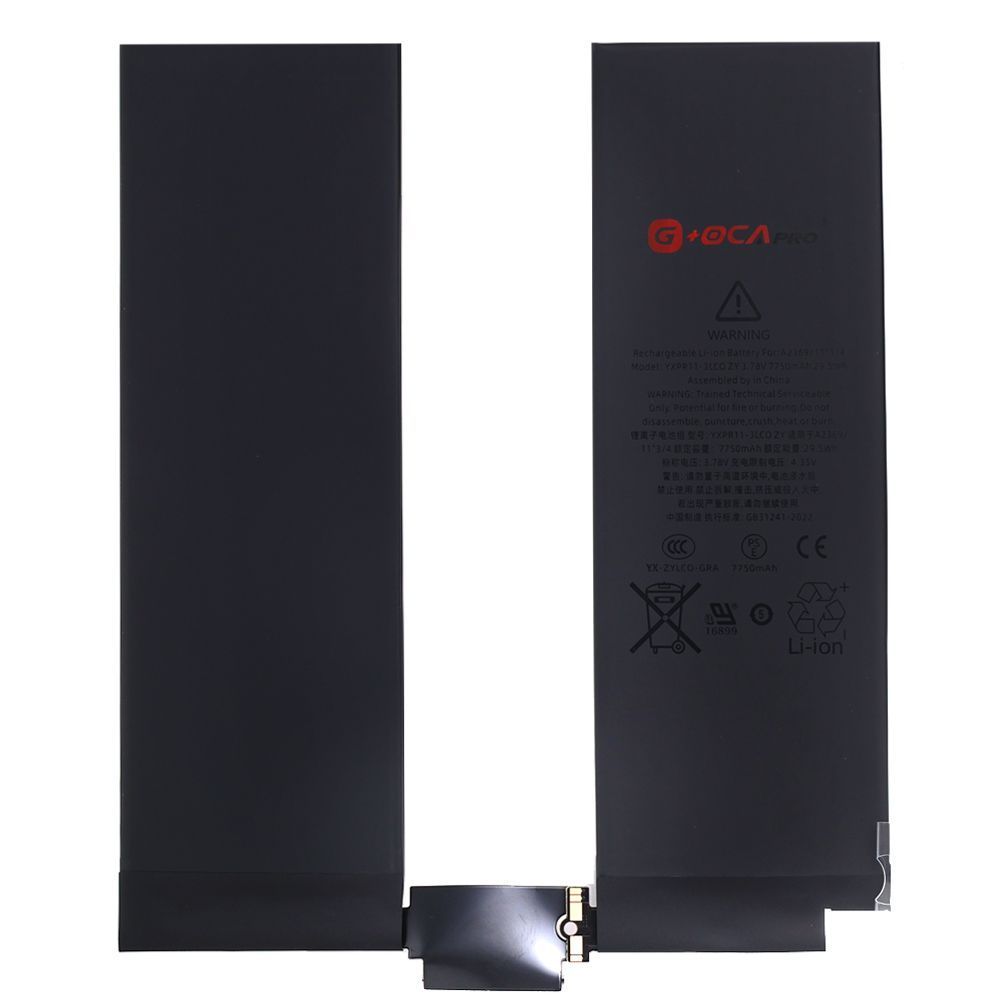 Аккумулятор Apple iPad Pro 11 2021 A2369 (A2301 A2459 A2460) (G+OCA Pro 7750 mAh Повышенная емкость) 183195 фото