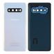 Задняя крышка Samsung Galaxy S10 G973F (белая оригинал Китай со стеклом камеры) 144341 фото
