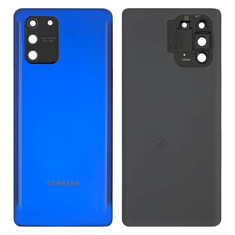 Задняя крышка Samsung Galaxy S10 Lite G770F (синяя оригинал Китай со стеклом камеры) 144810 фото