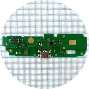 Шлейф Nokia C30 с разъемом зарядки и микрофоном - нижняя плата (AAA) 179596 фото