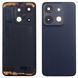 Задняя крышка Infinix Smart 7 X6515 (черная оригинал Китай со стеклом камеры) 191536 фото