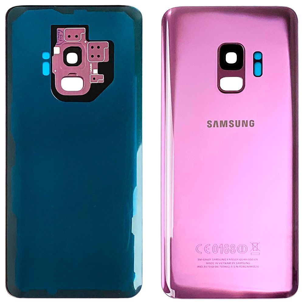 Задняя крышка Samsung Galaxy S9 G960F (фиолетовая оригинал Китай со стеклом камеры) 159163 фото