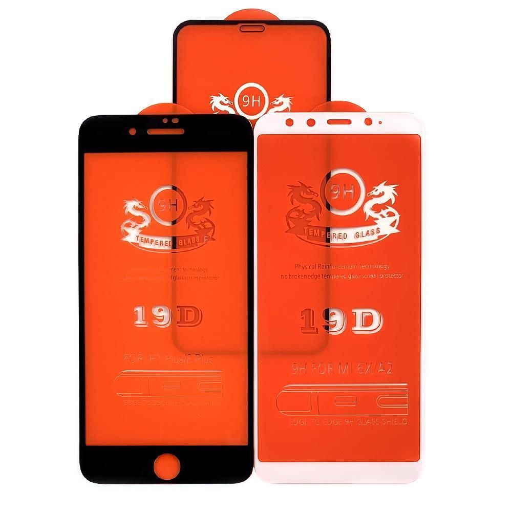 Защитное стекло Apple iPhone 6 Plus, iPhone 6S Plus (черное 19D Full Glue) 153291 фото