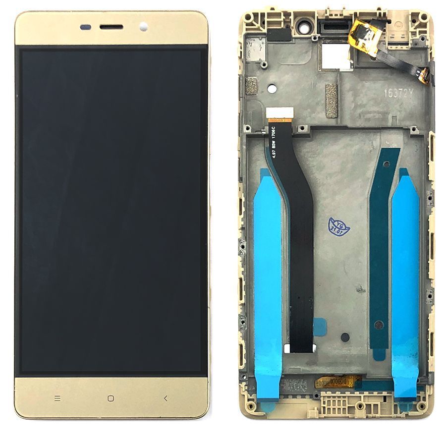 Дисплей Xiaomi Redmi 4 Prime, Pro + тачскрин (золотистый с передней панелью) 152837 фото