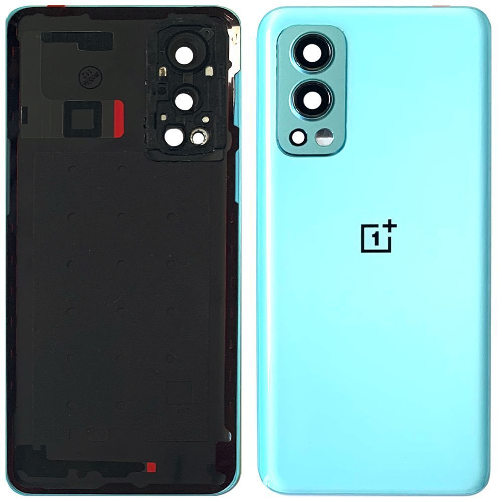 Задняя крышка OnePlus Nord 2 5G (голубая Original New со стеклом камеры) 154094 фото