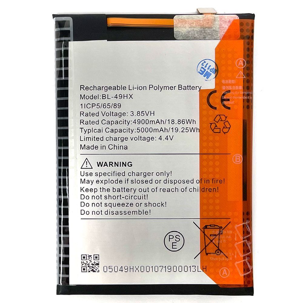 Аккумулятор Infinix BL-49HX Hot 20 5G (оригинал Китай 5000 mAh) 156396 фото