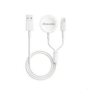 Кабель зарядки Azeada PD-W14 2 in 1 Wireless Charger for Watch 154647 фото