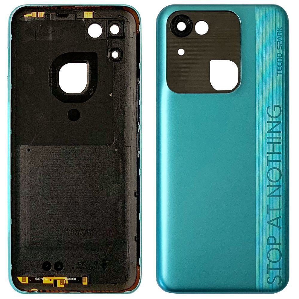 Задняя крышка Tecno Spark 8C KG5k KG5j (зеленая оригинал Китай без стекла камеры) 154229 фото