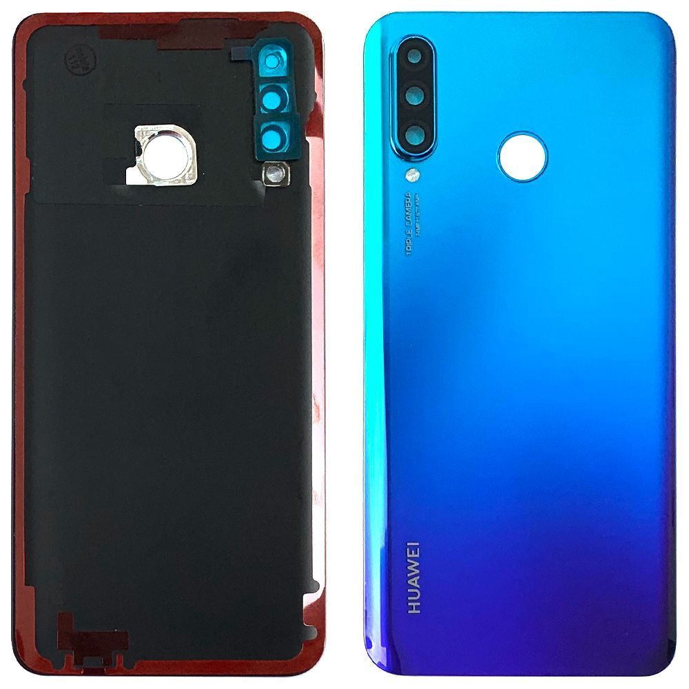 Задняя крышка Huawei P30 Lite MAR-LX1 (24MP синяя Original New со стеклом камеры) 162051 фото