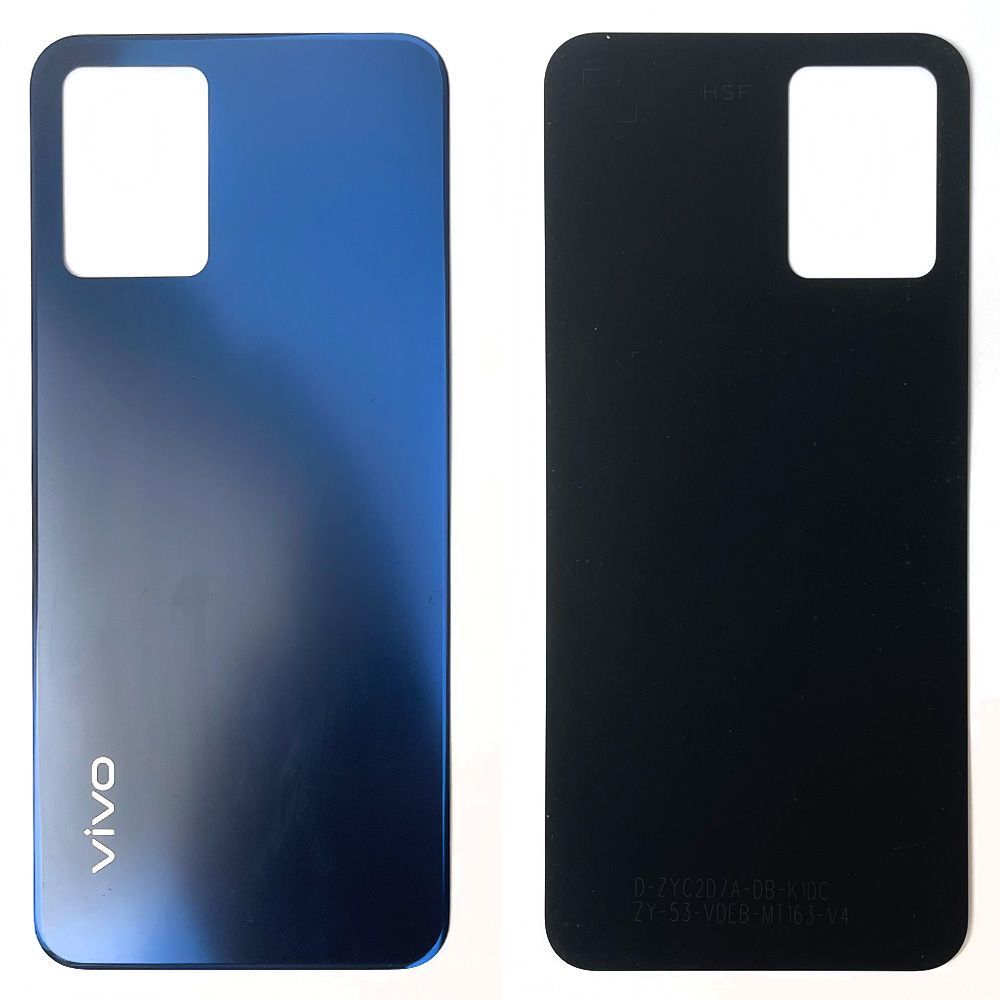 Задняя крышка Vivo Y33s (синяя, Mirror Black оригинал Китай) 157833 фото