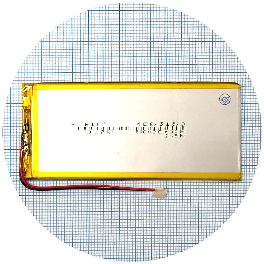 Аккумулятор универсальный 4065150 148 х 67 х 3 мм 5000 mAh 3.7V 151608 фото