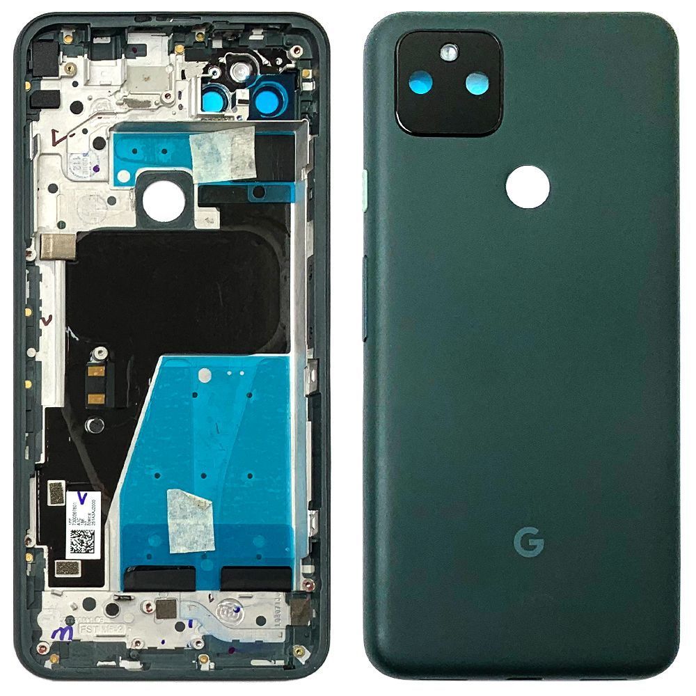 Задняя крышка Google Pixel 5a 5G (зеленая оригинал 100% со стеклом камеры) 145542 фото
