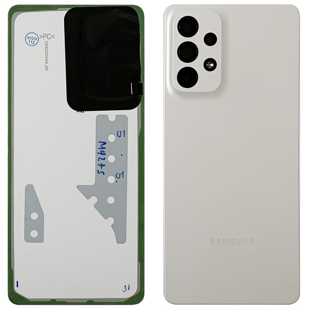 Задняя крышка Samsung Galaxy A73 5G A736B (белая оригинал Китай со стеклом камеры) 154203 фото