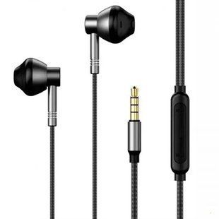 Наушники Remax RM-201 In-Ear Headphone с микрофоном (черные) 154879 фото