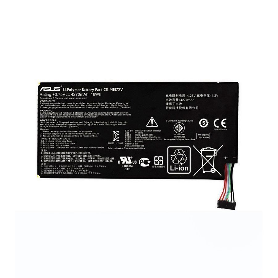 Аккумулятор Asus C11-ME172V оригинал Китай Memo Pad ME172V 4270mAh 165077 фото