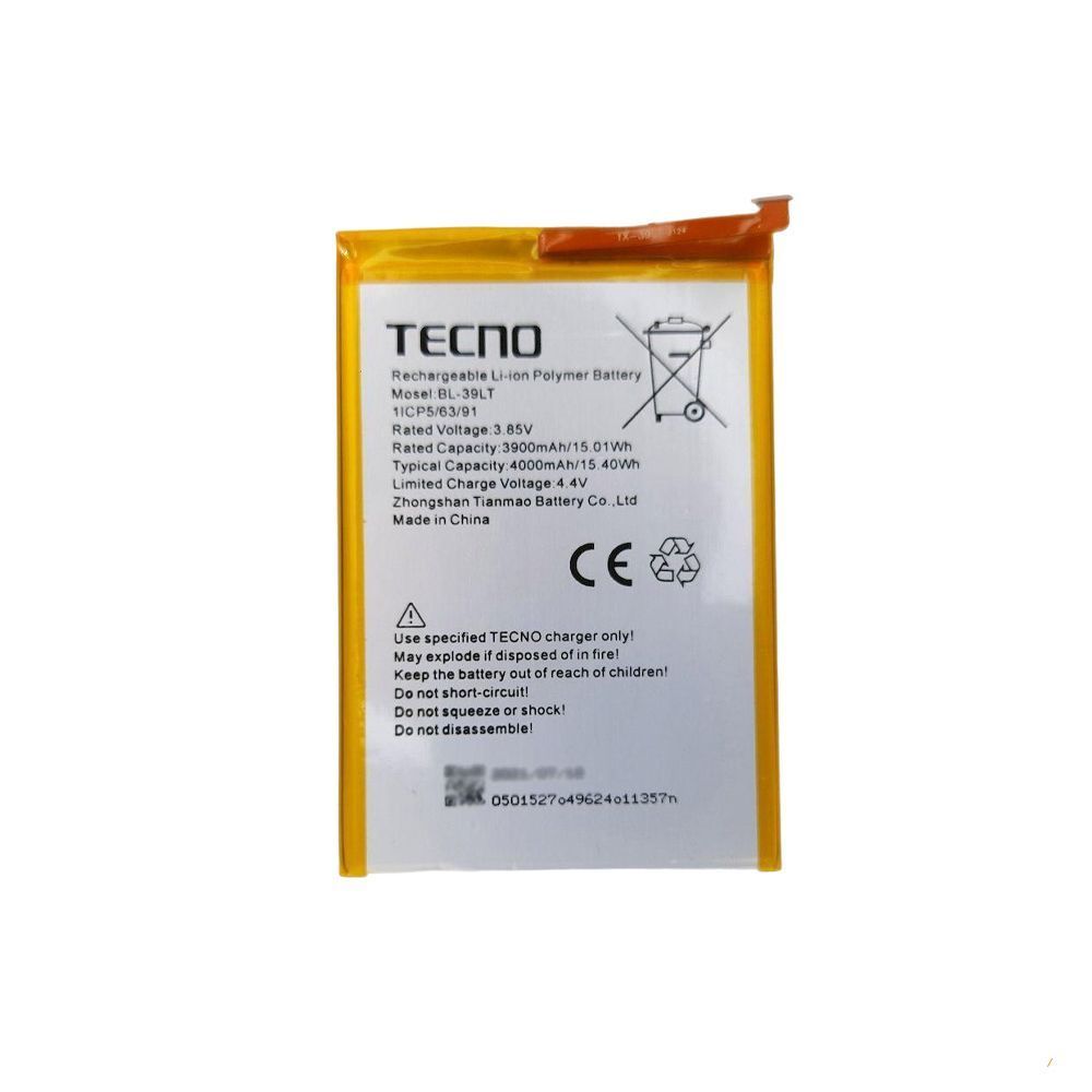 Аккумулятор Tecno BL-39LT Spark 4 KC8, Spark 4 Lite KC8S, Camon 12 12 Air (AAA) 148457 фото