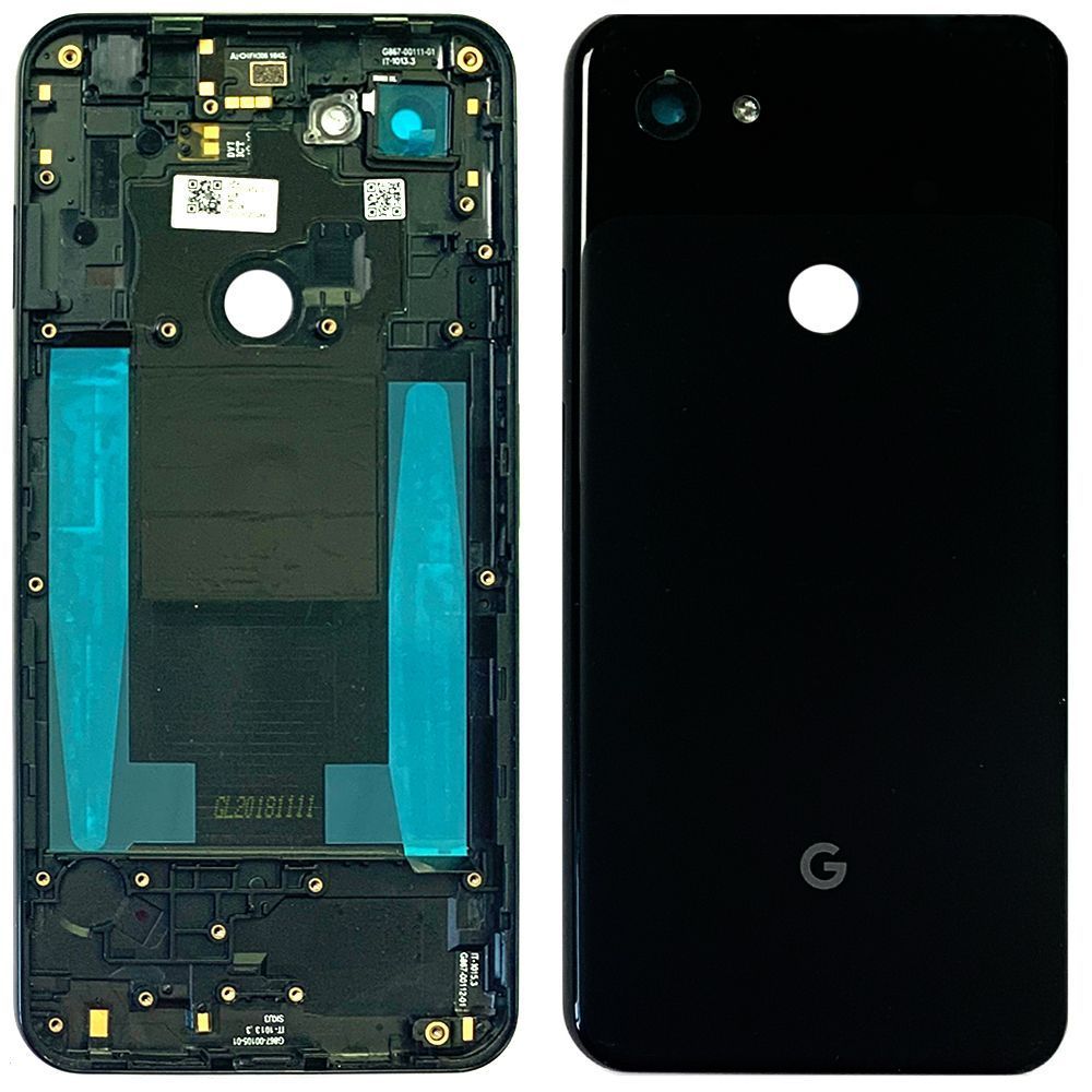 Задняя крышка Google Pixel 3A XL (черная Original New со стеклом камеры) 150872 фото