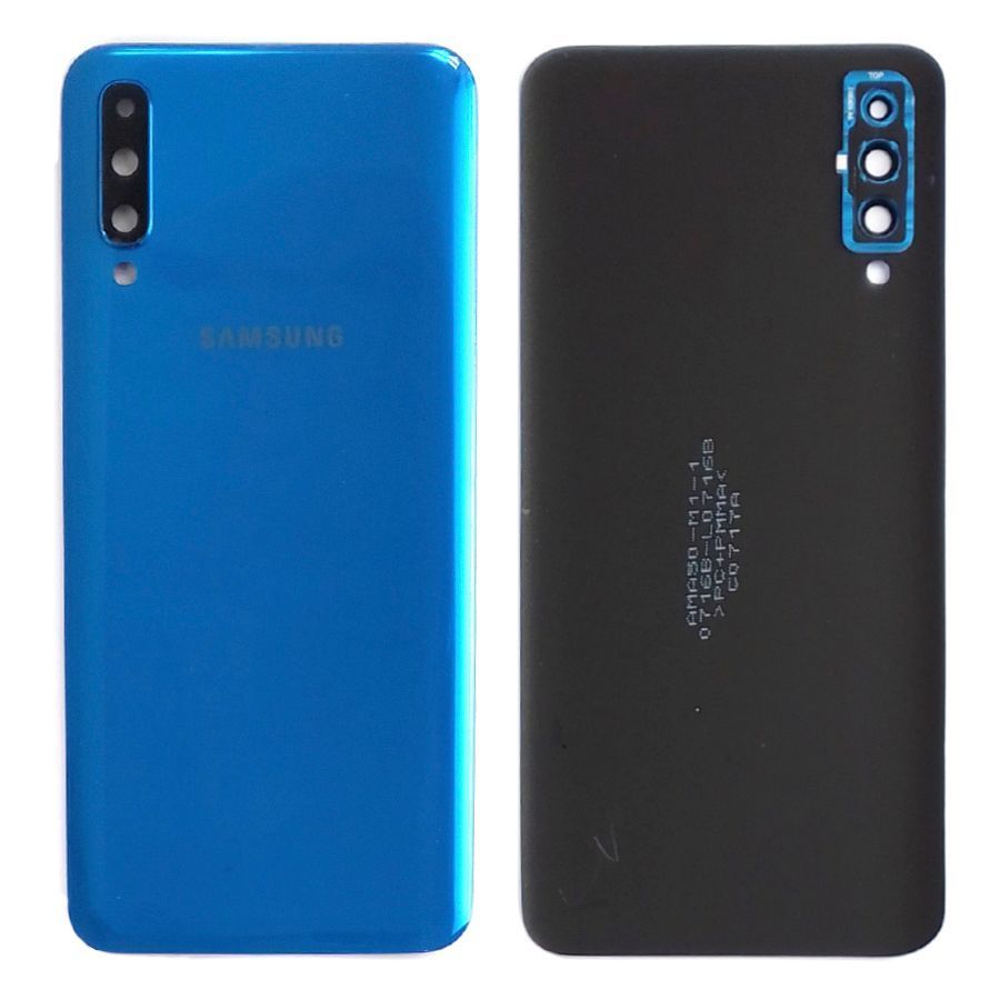 Задняя крышка Samsung Galaxy A50 2019 A505F (синяя оригинал Китай со стеклом камеры) 144705 фото