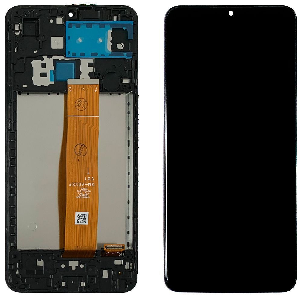 Дисплей Samsung Galaxy A02 A022F + тачскрин с рамкой (SM-A022F V01 оригинал Китай) 145760 фото