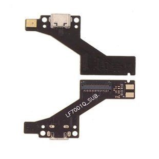 Шлейф Lenovo Phab PB1-750M, с разъемом зарядки и микрофоном - нижняя плата, зеленая LF7001Q_USB 154467 фото