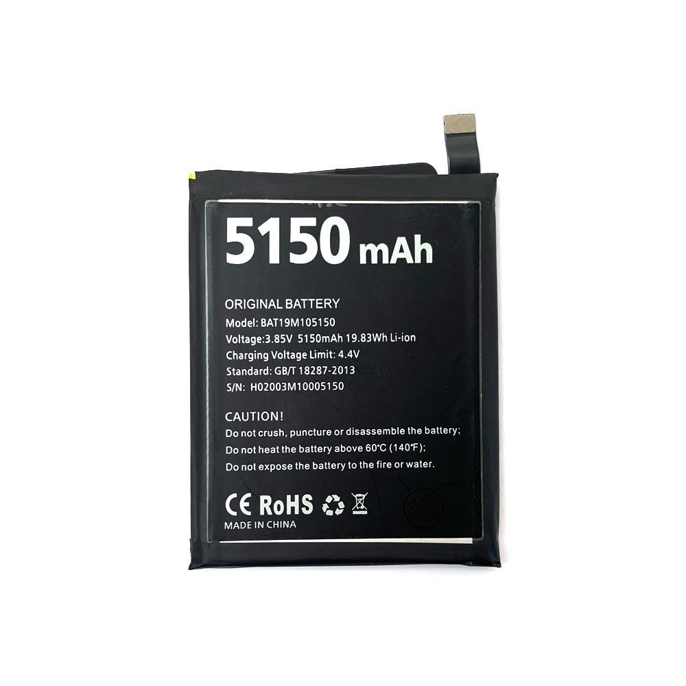 Аккумулятор Doogee S95 Pro BAT19M105150 Распродажа (оригинал Китай 5150 mAh) 150967 фото