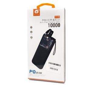 Power Bank Павербанк WUW Y116 10000mAh PD 22.5W USB+Type-C 161665 фото