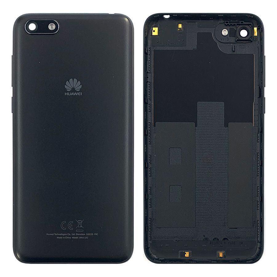Задняя крышка Huawei Y5 2018 DRA-L21 LX3, Y5 Prime 2018 DRA-LX2 (черная со стеклом камеры) 162062 фото