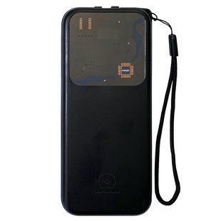 Power Bank Павербанк WUW Y116 22.5 W 10000 mAh Built-in Fast Charging Cables Чёрный 154313 фото