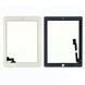 Тачскрин Apple iPad 2 A1395 A1396 A1397 (белый оригинал Китай с кнопкой) 152905 фото