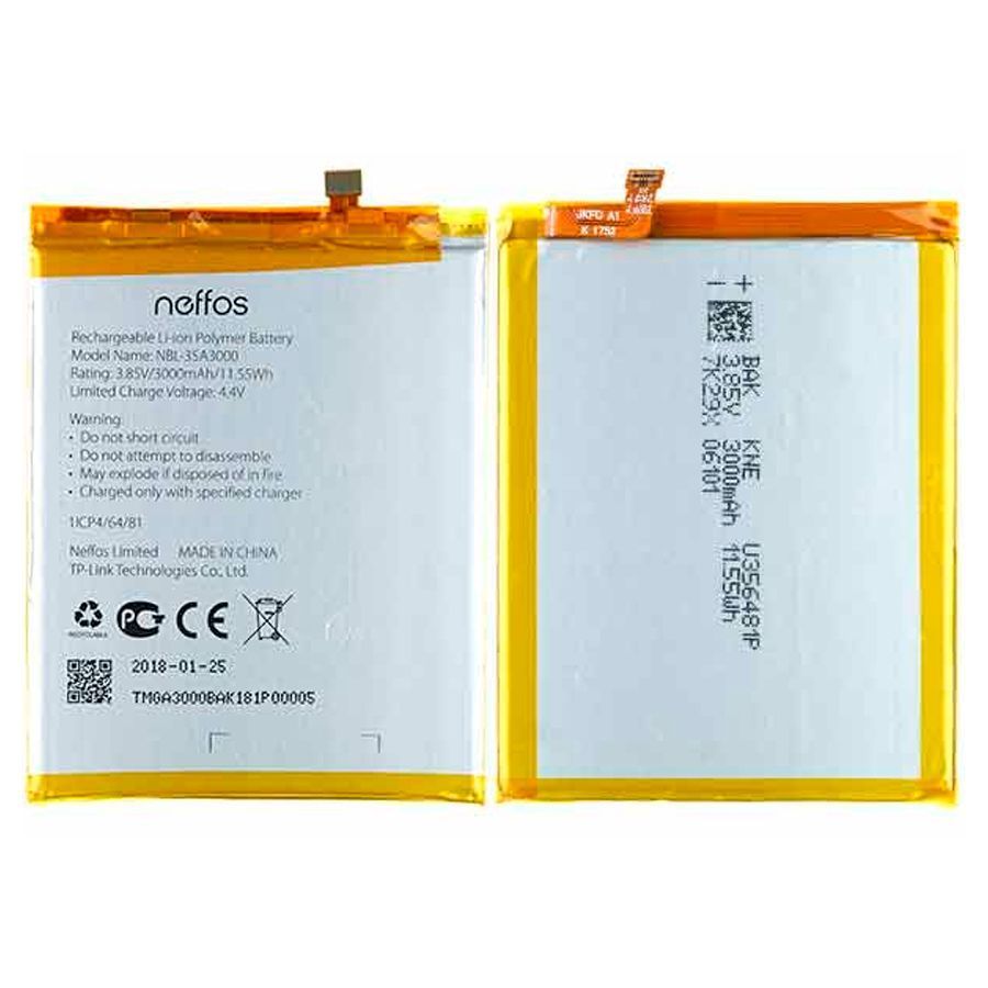 Аккумулятор TP-Link NBL-35A3000 Neffos X1 Max (оригинал Китай 3000 mAh) 151898 фото