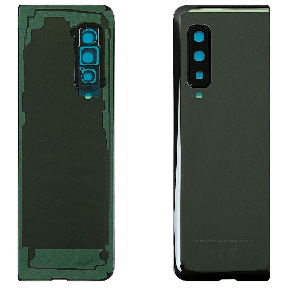 Задняя крышка Samsung Galaxy Fold F900F, Fold 5G F907F (черная оригинал Китай со стеклом камеры) 150498 фото