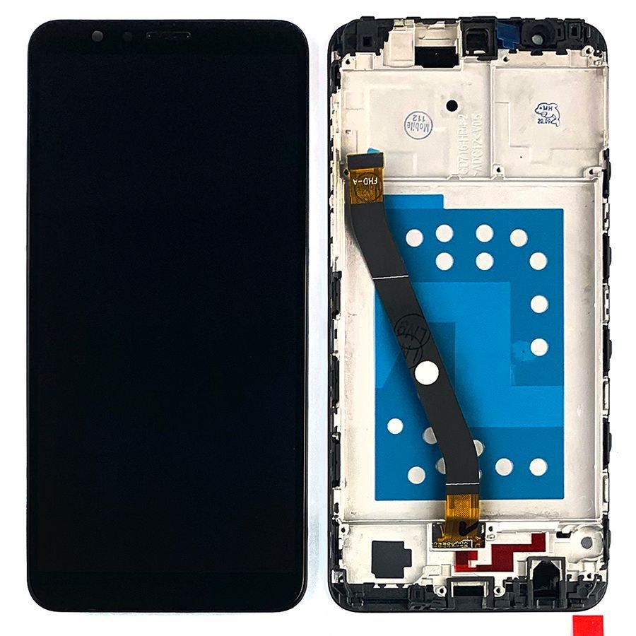 Дисплей Huawei Honor 7X BND-L21 L22 AL10 L31 + тачскрин (черный с рамкой) 148525 фото