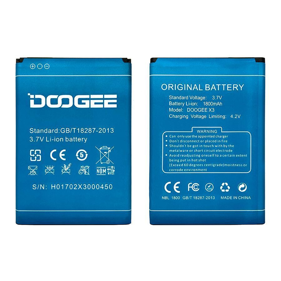 Аккумулятор Doogee X3 1800 mAh 154700 фото
