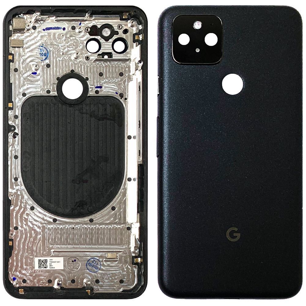 Задняя крышка Google Pixel 5 (черная оригинал 100% со стеклом камеры) 145538 фото