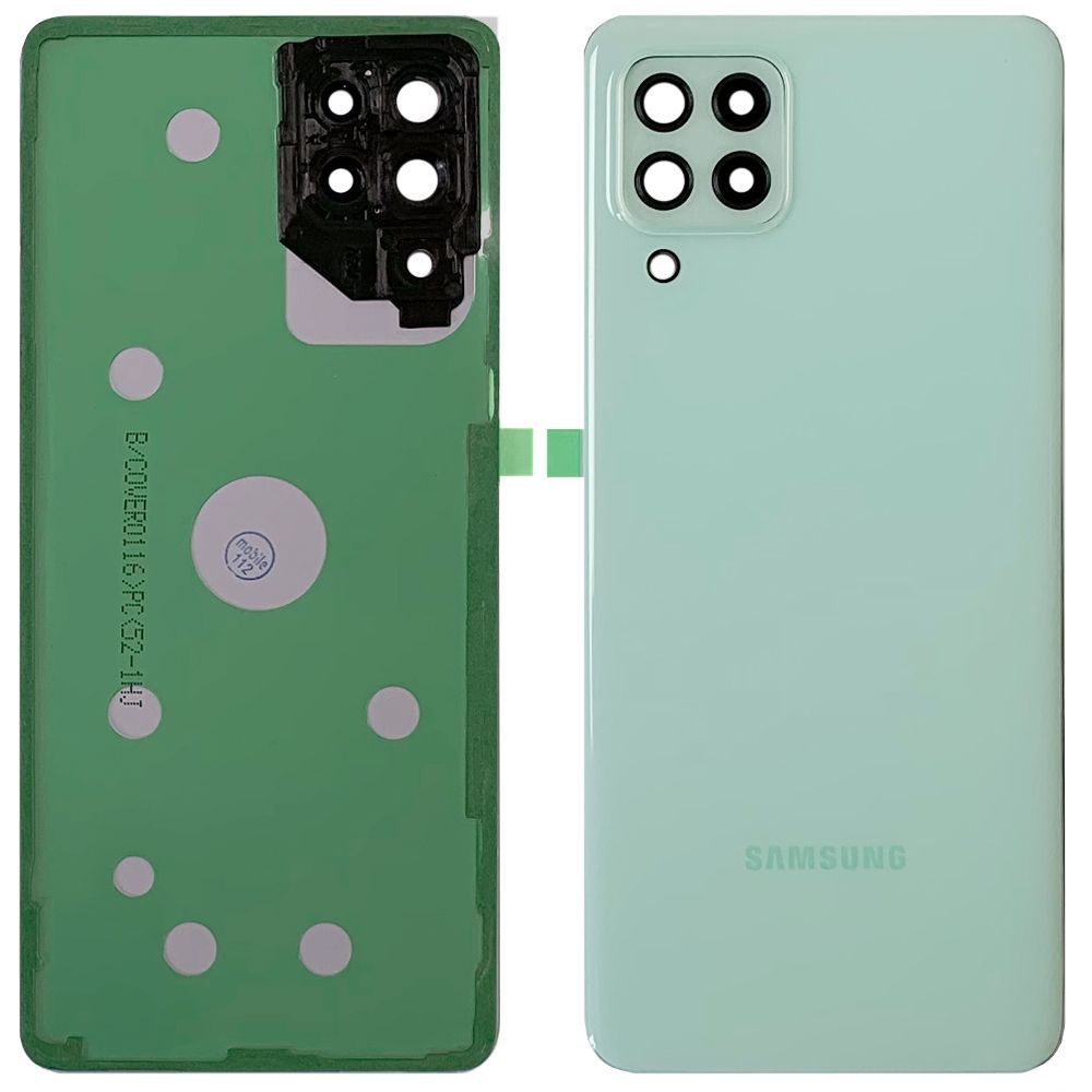 Задняя крышка Samsung Galaxy A22 4G A225F (мятная оригинал Китай со стеклом камеры) 150511 фото