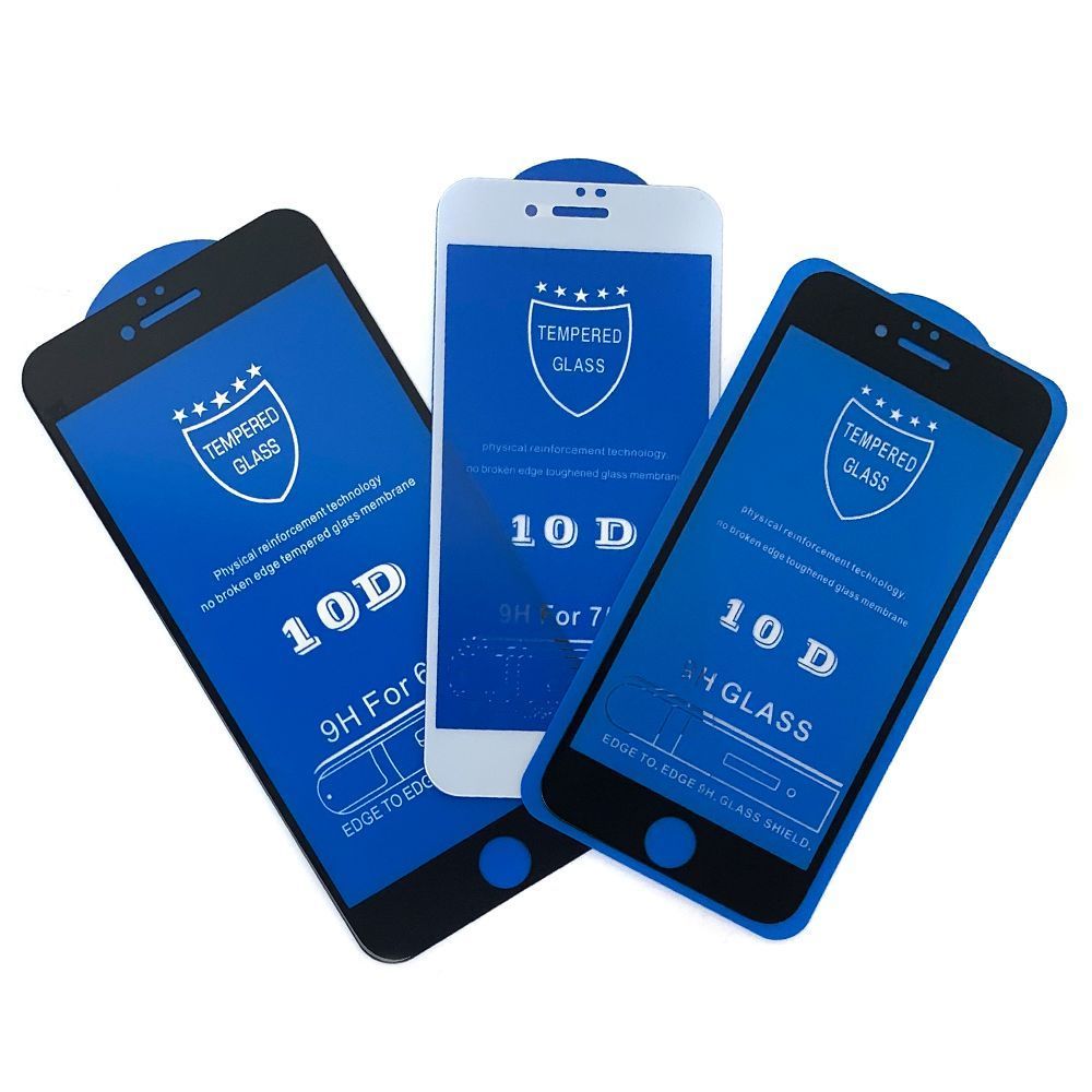 Защитное стекло Apple iPhone 6, iPhone 6S (белое 10D Full Glue) 153334 фото