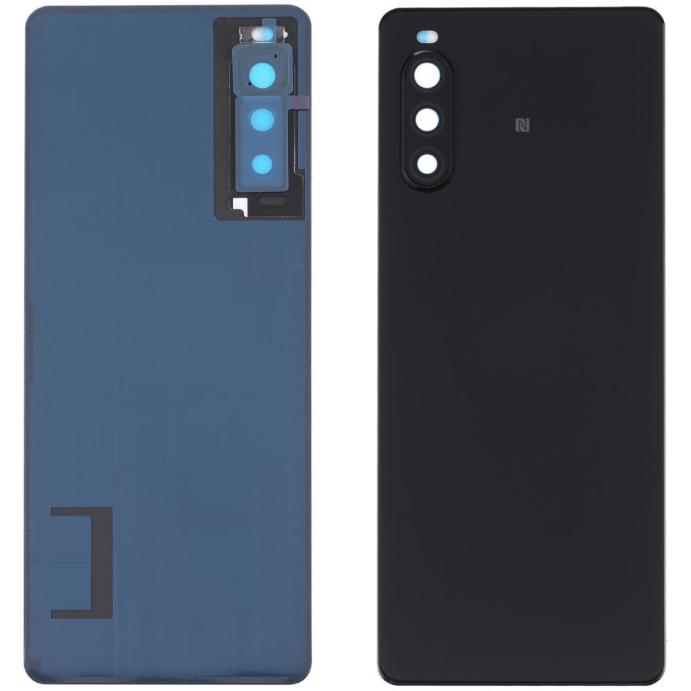 Задняя крышка Sony Xperia 10 II XQ-AU52 (черная оригинал Китай со стеклом камеры) 194905 фото
