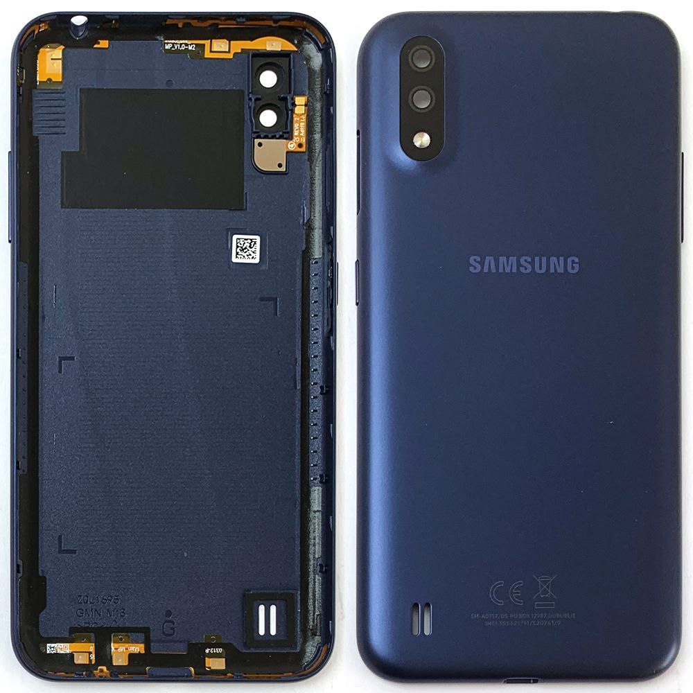 Задняя крышка Samsung Galaxy A01 A015F (синяя оригинал Китай) 147606 фото