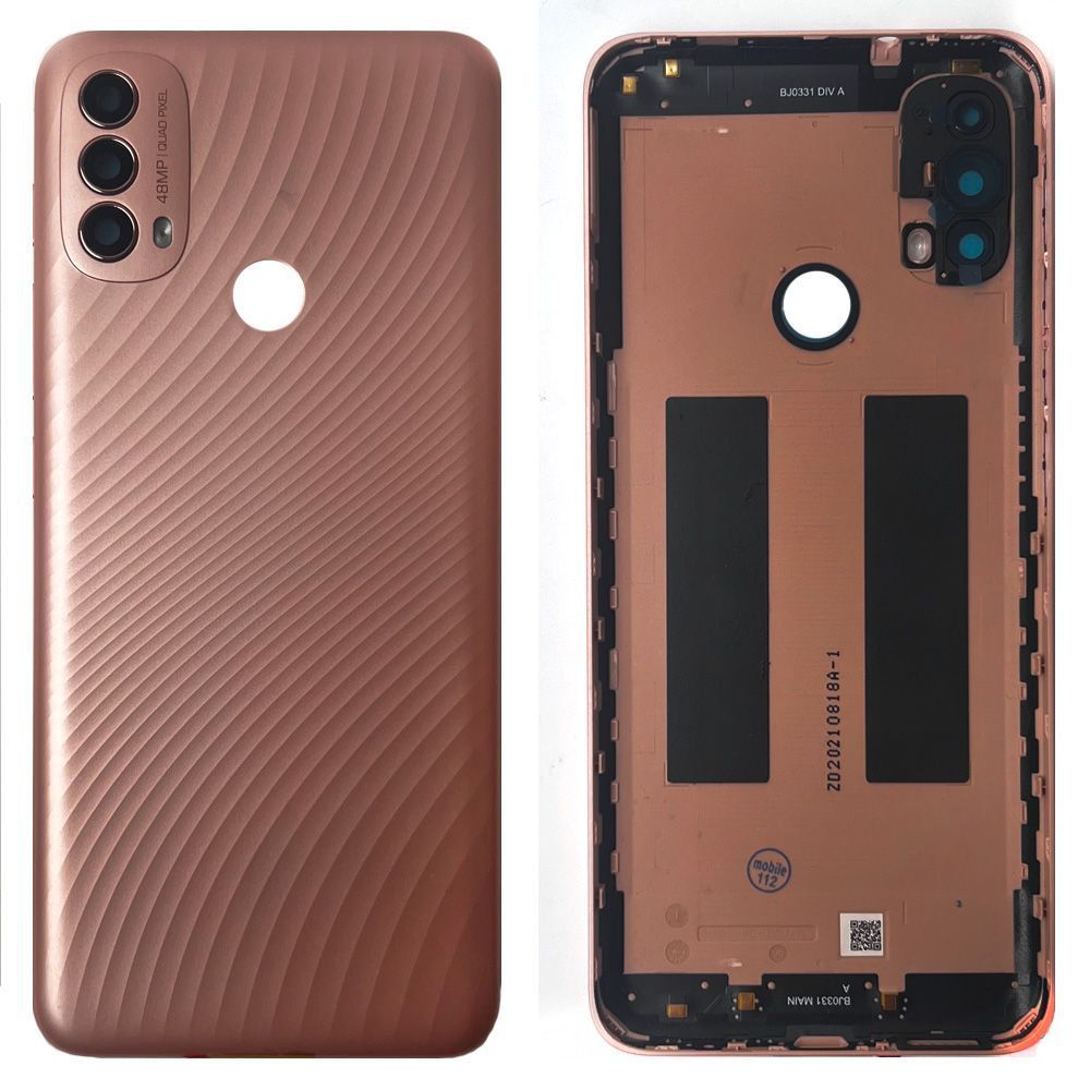 Задняя крышка Motorola Moto E40 XT2159 (розовая оригинал Китай со стеклом камеры) 179685 фото