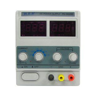 Блок питания лабораторный WEP PS-1502DD 15V, 2A, трансформаторный, автовосстановление после КЗ 188401 фото