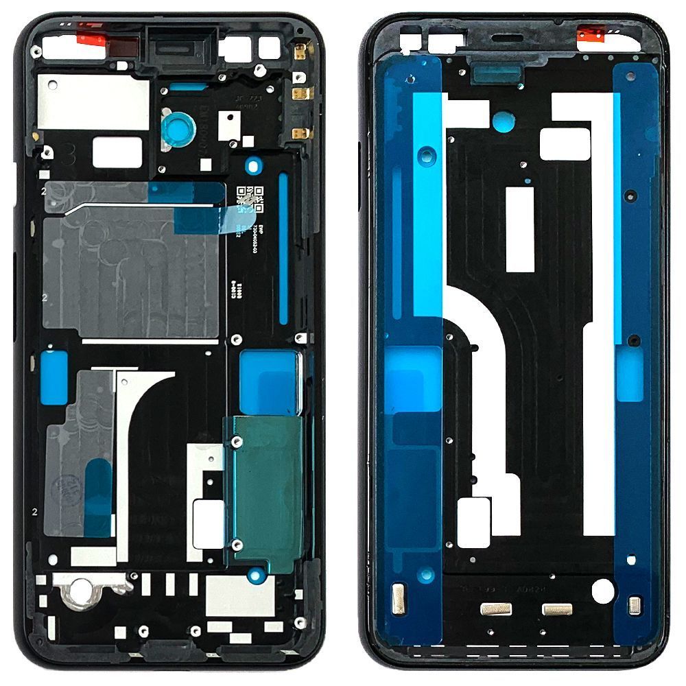 Рамка дисплея Google Pixel 4 (черная оригинал Китай с белой кнопкой) 149156 фото