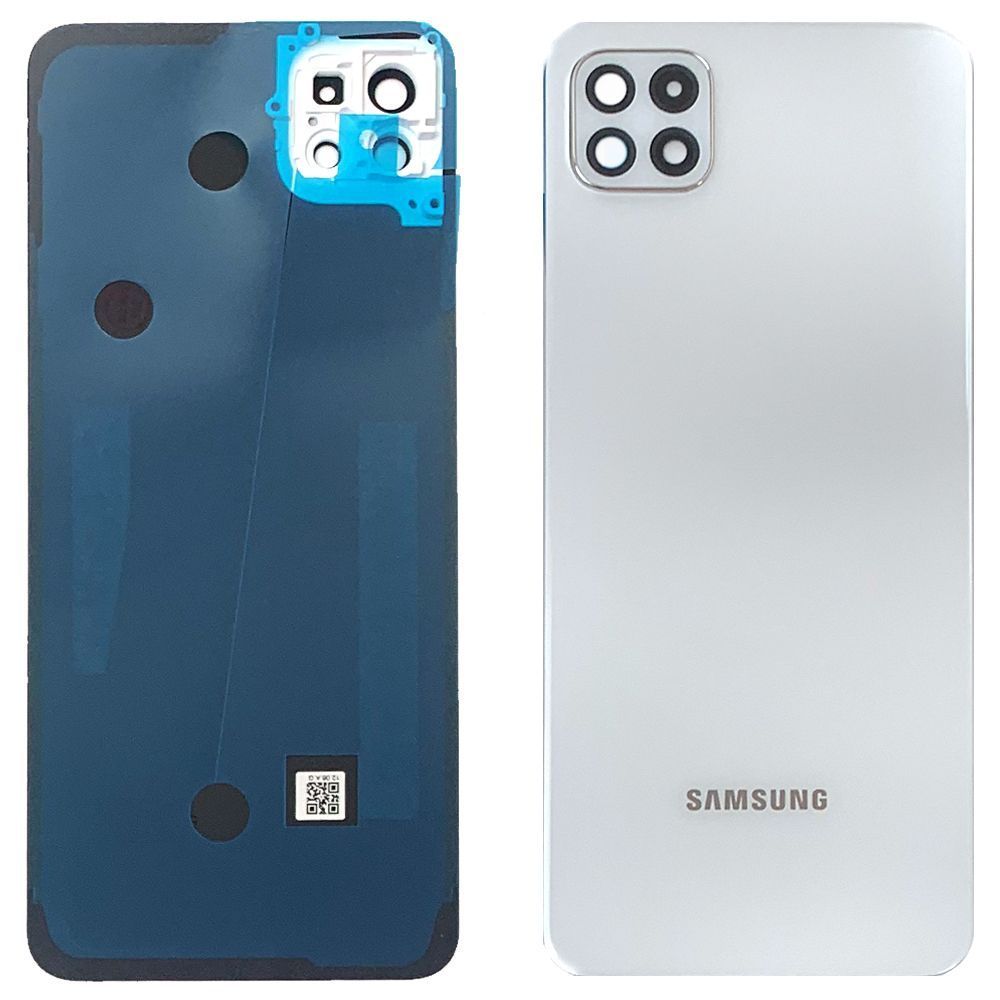 Задняя крышка Samsung Galaxy A22 5G A226B (белая оригинал Китай со стеклом камеры) 161342 фото